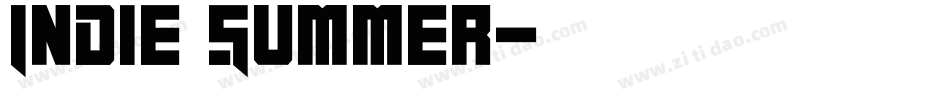 Indie Summer字体转换